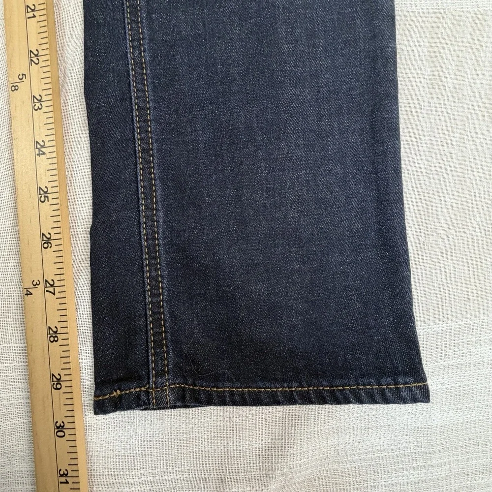 EXPRESS Rocco Slim Fit Straight Leg Men's Jeans 32x30 Dark Wash Denim Whiskering